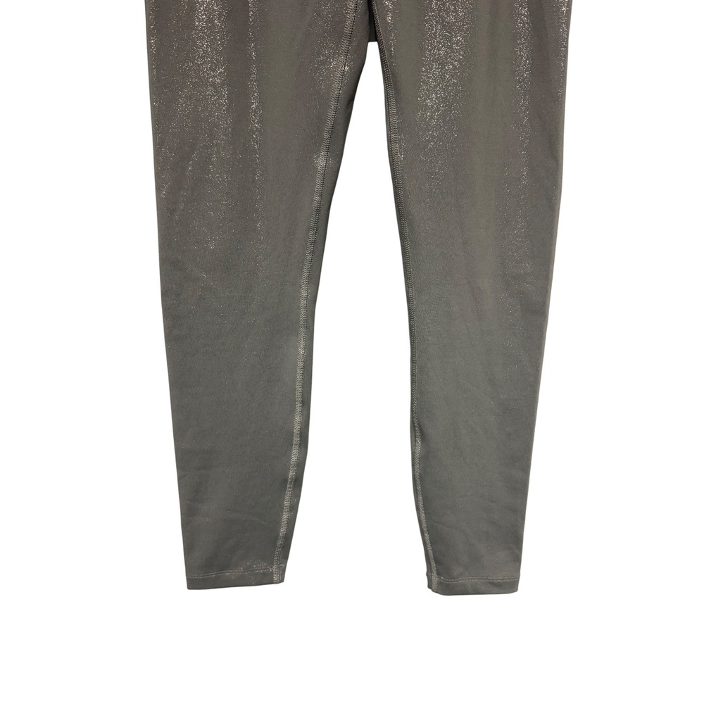Beyond Yoga High Waist Metallic Shine Women's Size M Gray Activewear Leggings - Picture 3 of 8